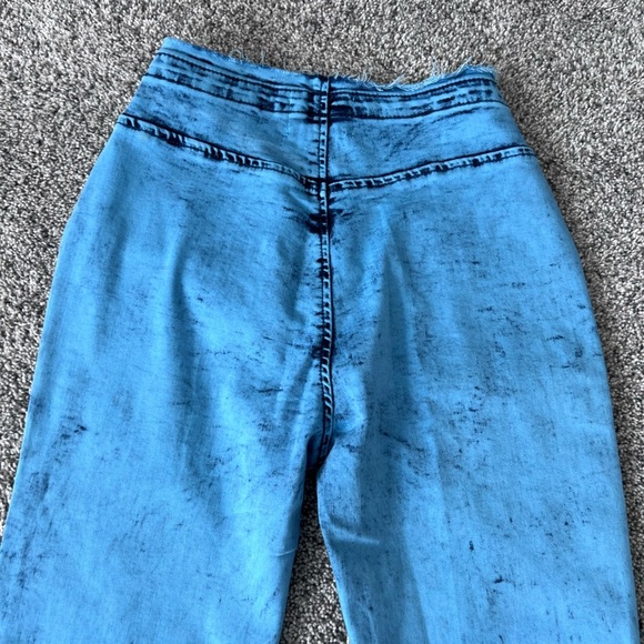 BDG Urban Outfitters Ruched Dipped V Flare Low Jeans Side Zip Women’s Size 26 - Picture 12 of 13